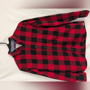 Weatherproof vintage red flannel long sleeve shirt